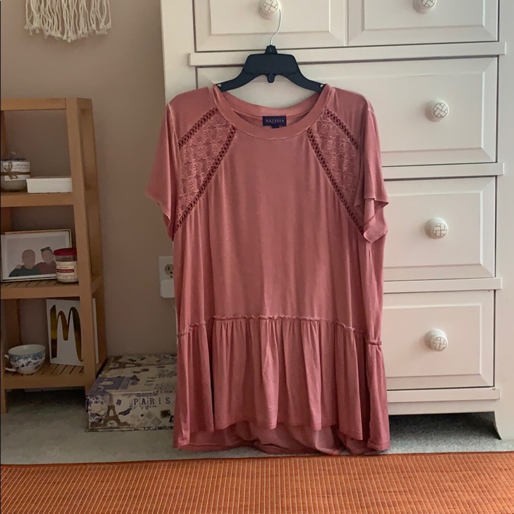 Flowy pink top